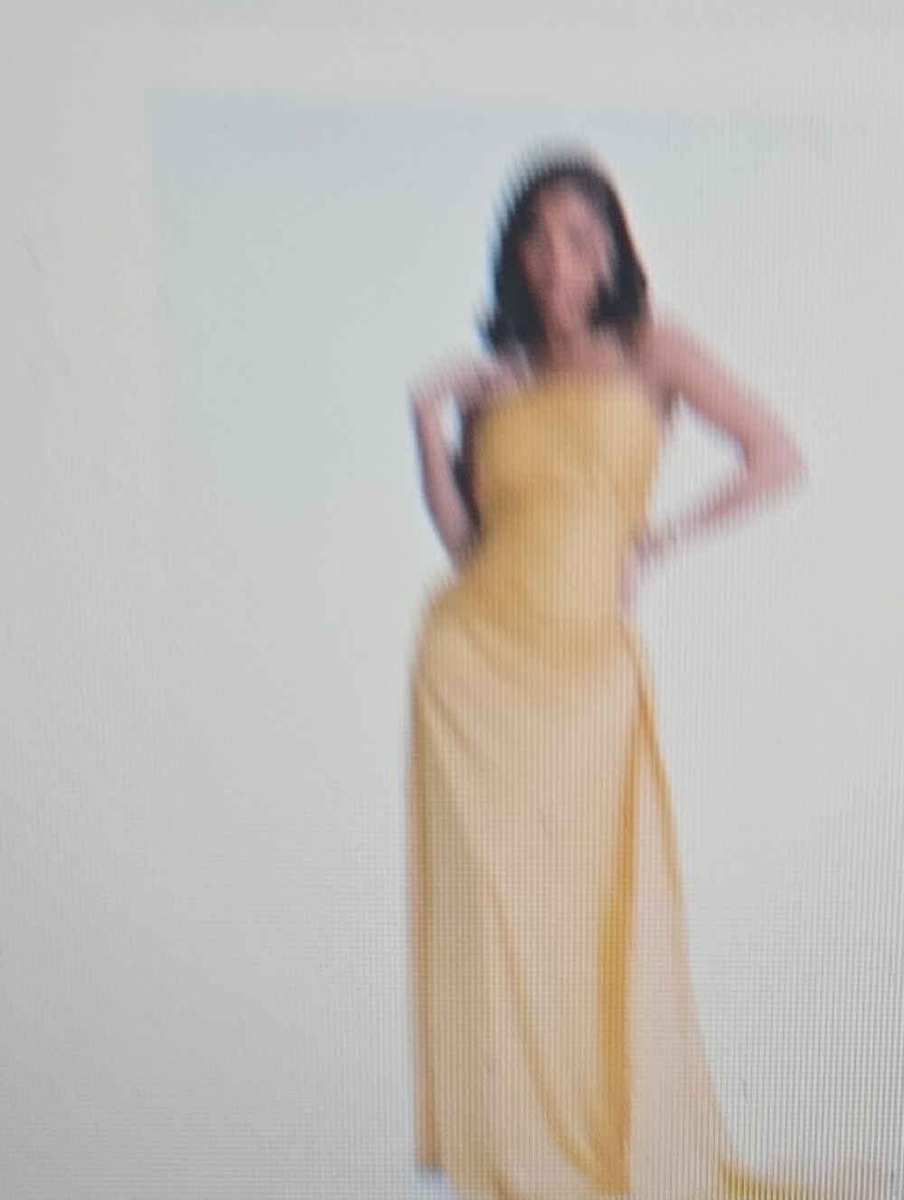 Fashion Nova Strapless Yellow Maxi Dress